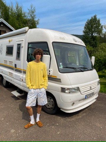 Skater short baggy en tissus fait main – Jean’s Tonik,