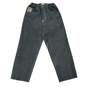 Pantalon baggy jean noir Jean’s Tonik – fait main dans les Vosges